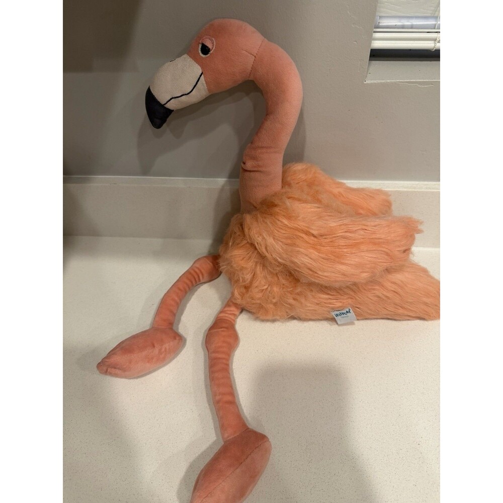 Jellycat Rosario Flamingo Plush Pink Bird Stuffed Animal Toy ROS2F 20.5" Used